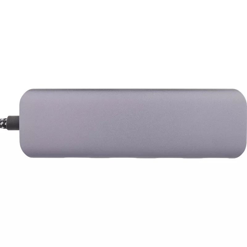 InLine USB 3.2 Hub, USB-C auf 4x USB A 10 Gb/s, Aluminium, grau