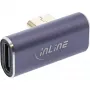 InLine USB4 Adapter, USB-C Stecker/Buchse vertikal rechts/links abgewinkelt