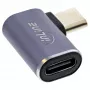InLine USB4 Adapter, USB-C Stecker/Buchse rechts/links abgewinkelt, Aluminium, grau