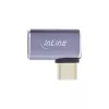 InLine USB4 Adapter, USB-C Stecker/Buchse rechts/links abgewinkelt, Aluminium, grau