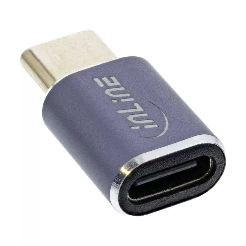 InLine USB4 Adapter USB-C Stecker/Buchse Aluminium grau 35900A