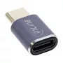 InLine USB4 Adapter USB-C Stecker/Buchse Aluminium grau 35900A