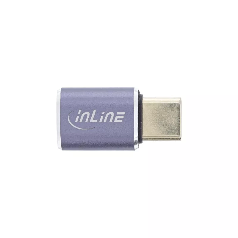 InLine USB4 Adapter USB-C Stecker/Buchse Aluminium grau 35900A