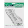 InLine Steckdosenleiste InLine 3-fach Schutzkontakt CEE 7/3 weiß 5 m