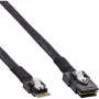 InLine schlank SAS Kabel, SFF-8654 auf Mini SAS SFF-8087, 12Gb/s, 0,5m
