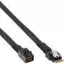 InLine schlank SAS Kabel, SFF-8654 zu Mini SAS HD SFF-8643, 24Gb/s, 0.5m