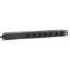 Intellinet 19 Zoll 1U Rackmount 7-fach PDU Überspannungsschutz 16 A 3 m Kabel
