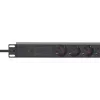 Intellinet 19 Zoll 1U Rackmount 7-fach PDU Überspannungsschutz 16 A 3 m Kabel