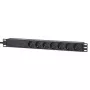 Intellinet 19 Zoll 1U Rackmount 7-fach PDU Überspannungsschutz 16 A 3 m Kabel