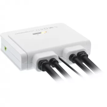 InLine Kabel KVM Switch, 2-Port, DisplayPort 1.2, 4K, USB, Audio