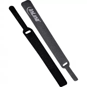 Klett-Kabelbinder InLine 12×150 mm, 10 Stück, schwarz