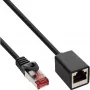 InLine Patchkabel-Verlängerung, S/FTP (PiMf), Cat.6, halogenfrei, 1m