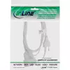 InLine Eurostecker Typ C Stromverlängerung Stecker/Buchse, weiß, 5 m