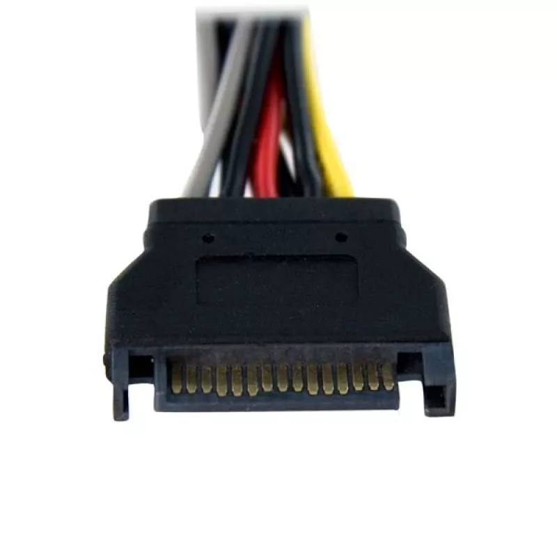 StarTech.com 15 cm SATA-Strom-Y-Splitterkabel-Adapter - M/F