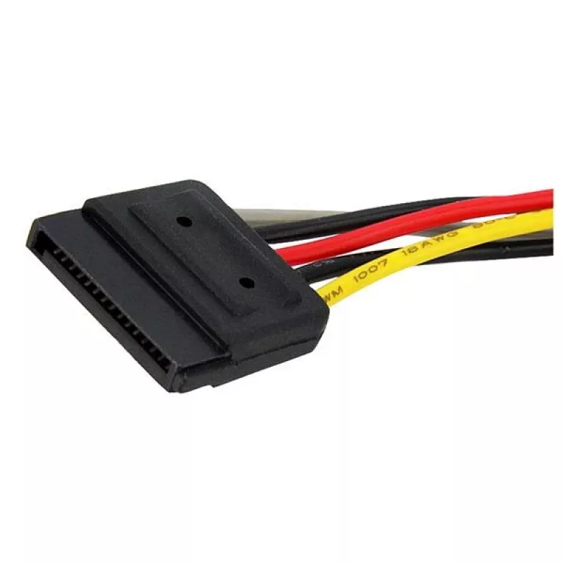 StarTech.com 15 cm SATA-Strom-Y-Splitterkabel-Adapter - M/F