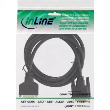 InLine DVI-D-Kabel Premium 24+1 Stecker zu Buchse Dual Link vergoldet 2m