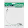 InLine Patchkabel, S/FTP (PiMf), Cat.8.1, 2000MHz, halogenfrei, weiß, 0,25m