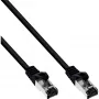 InLine Patchkabel S/FTP PiMF Cat.8.1 halogenfrei 2000 MHz schwarz, 0,25 m