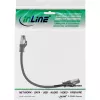 InLine Patchkabel S/FTP PiMF Cat.8.1 halogenfrei 2000 MHz schwarz, 0,25 m