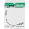 InLine Patchkabel, S/FTP (PiMf), Cat.8.1, 2000MHz, halogenfrei, grau, 0,3m