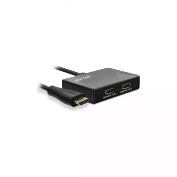 InLine Kabel-Splitter HDMI 2-Port, 4K/60Hz, mit USB-Stromkabel, 0,5m
