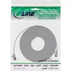 InLine Patchkabel flach, U/FTP, Cat.8.1, TPE halogenfrei, grau, 7,5 m