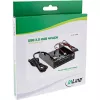 InLine 4-Port USB 3.0 Panel-Hub für 3,5-Zoll-Diskettenlaufwerksschacht, schwarz