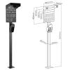 InLine Universal Wallbox-Ständer mit EV-Ladekabelhalter, schwarz