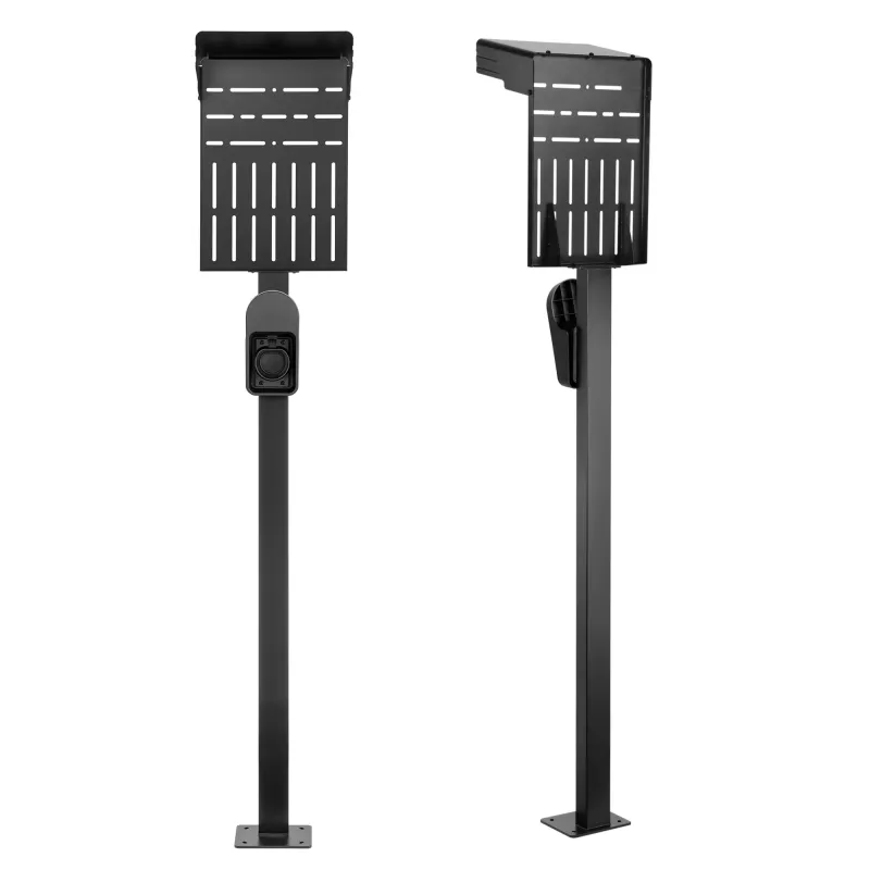 InLine Universal Wallbox-Ständer mit EV-Ladekabelhalter, schwarz