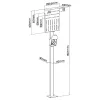 InLine Universal Wallbox-Ständer mit EV-Ladekabelhalter, schwarz