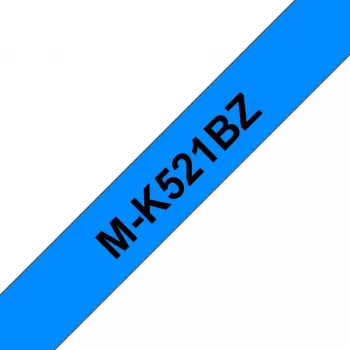 Brother M-K521B Beschriftungsband Schwarz auf Blau