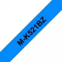 Brother M-K521B Beschriftungsband Schwarz auf Blau