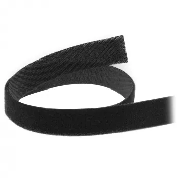 InLine Kabelbinder mit Klettband 16 mm schwarz 10 m