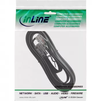 InLine ISDN-Kabel RJ45 Stecker Stecker 8P8C 20m Schwarz