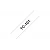 Beschriftungsband Brother TC101 12mm Schwarz auf Transparent
