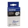 Beschriftungsband Brother TC101 12mm Schwarz auf Transparent