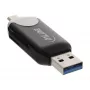 InLine USB3.0 Dual Cardreader, USB A und Micro-USB 2.0 für SDXC und microSDXC