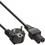 InLine B-16810 Stromkabel Schwarz 1,8 m Stromstecker Typ F C15 Kupplung