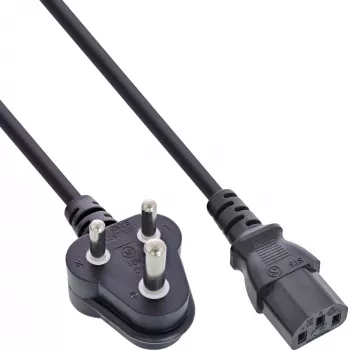 InLine B-16652R Netzkabel Schwarz 1,8 m Netzstecker Typ D C13-Kupplung