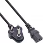 InLine B-16652R Netzkabel Schwarz 1,8 m Netzstecker Typ D C13-Kupplung
