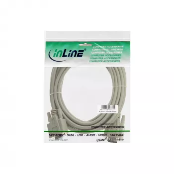 VGA-Kabel InLine 17737 15HD Stecker Buchse beige 1m