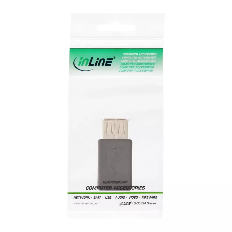 Micro-USB Adapter InLine 31613 USB A Buchse auf Micro-USB B Buchse
