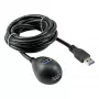 InLine USB 3.2 Gen.1 Kabel USB Typ A Stecker / A Buchse + Stromversorgung, mit Ständer, schwarz, 1 m