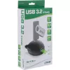 InLine USB 3.2 Gen.1 Kabel USB Typ A Stecker / A Buchse + Stromversorgung, mit Ständer, schwarz, 1 m
