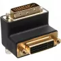 InLine DVI-I-Adapter 90° abgewinkelt Digital + Analog 24+5 Stecker/Buchse schwarz