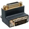 InLine DVI-I-Adapter 90° abgewinkelt Digital + Analog 24+5 Stecker/Buchse schwarz