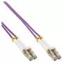 InLine Glasfaser-Duplexkabel LC/LC 50/125µm OM4 1m