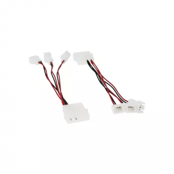 InLine PC-Lüfter-Adapterkabel 12V / 5V für bis zu 3 Lüfter 33005A