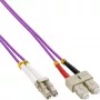 Glasfaser-Duplexkabel InLine 88642P LC/SC 50/125µm OM4 2m