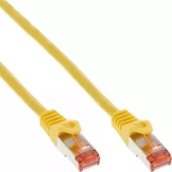 InLine Patchkabel S/FTP PiMF Cat.6 250MHz PVC Kupfer gelb 0,3m
